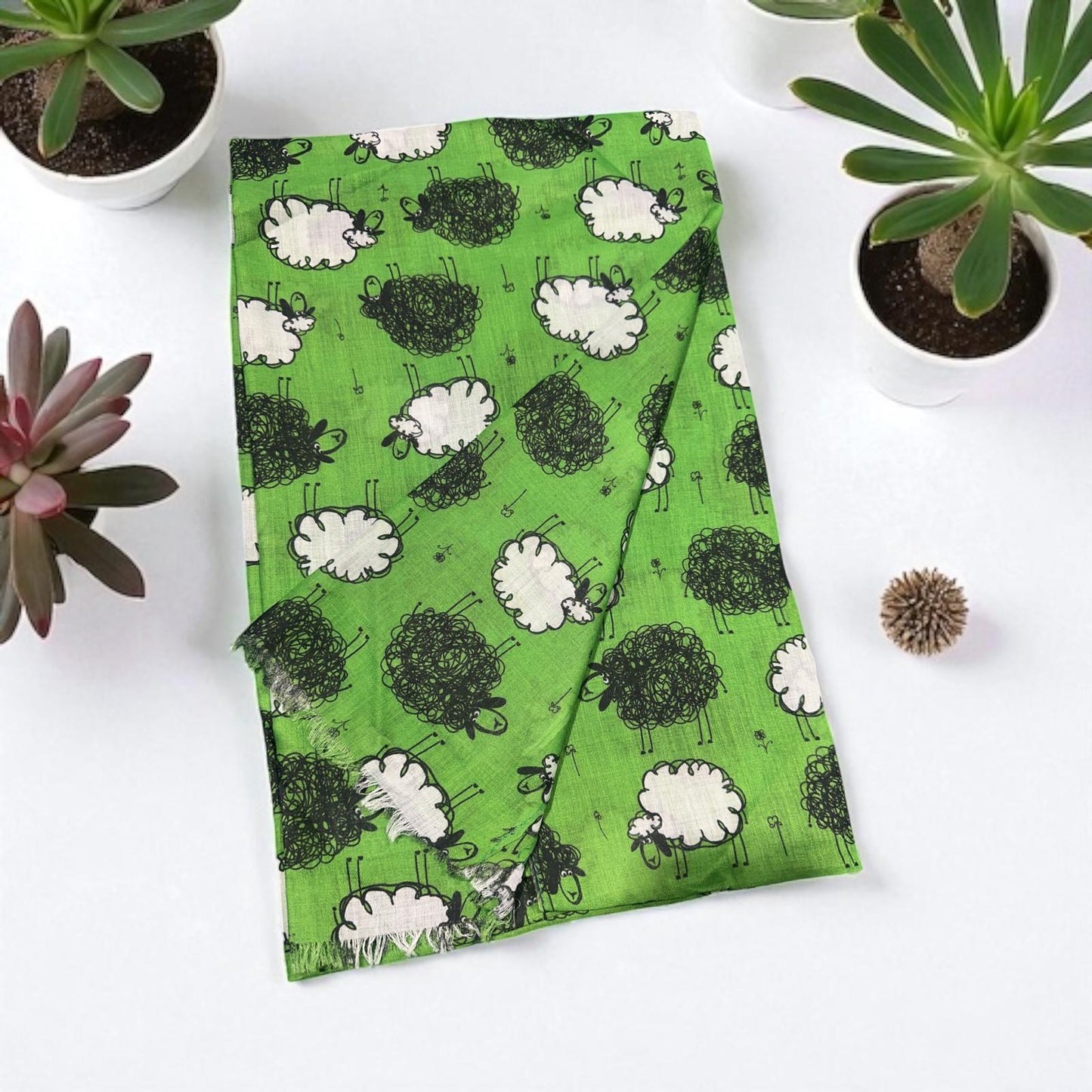 Sheep Print Large High Quality Scarf