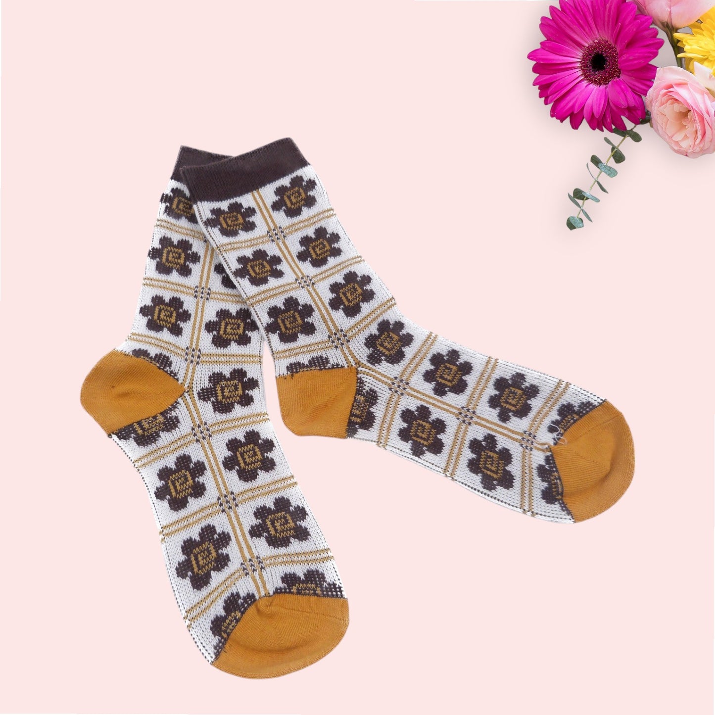 Art Flower Pattern Socks