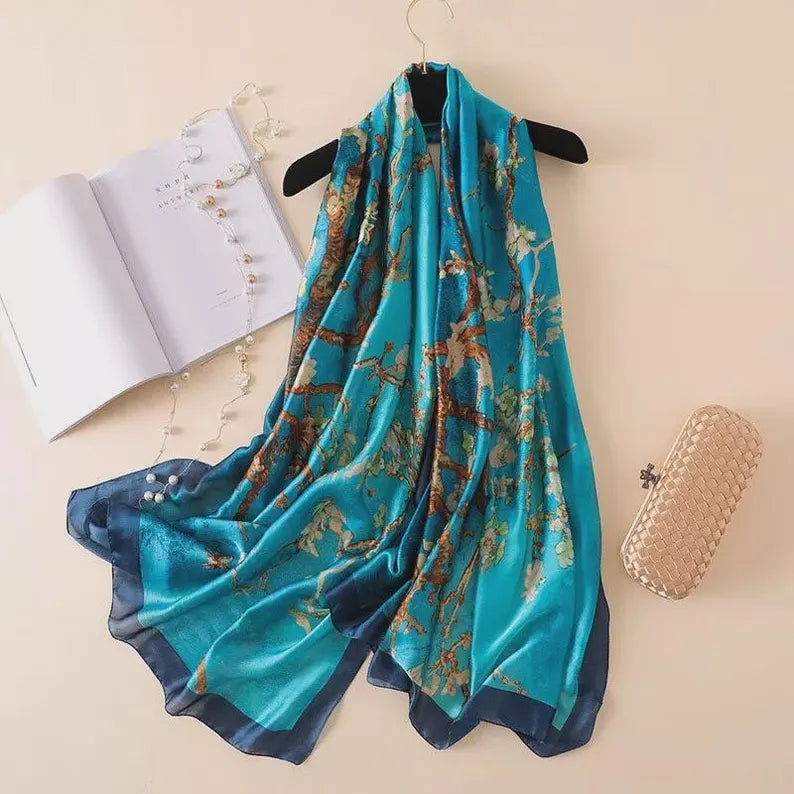 Van Gogh Almond Blossom Silk Scarf