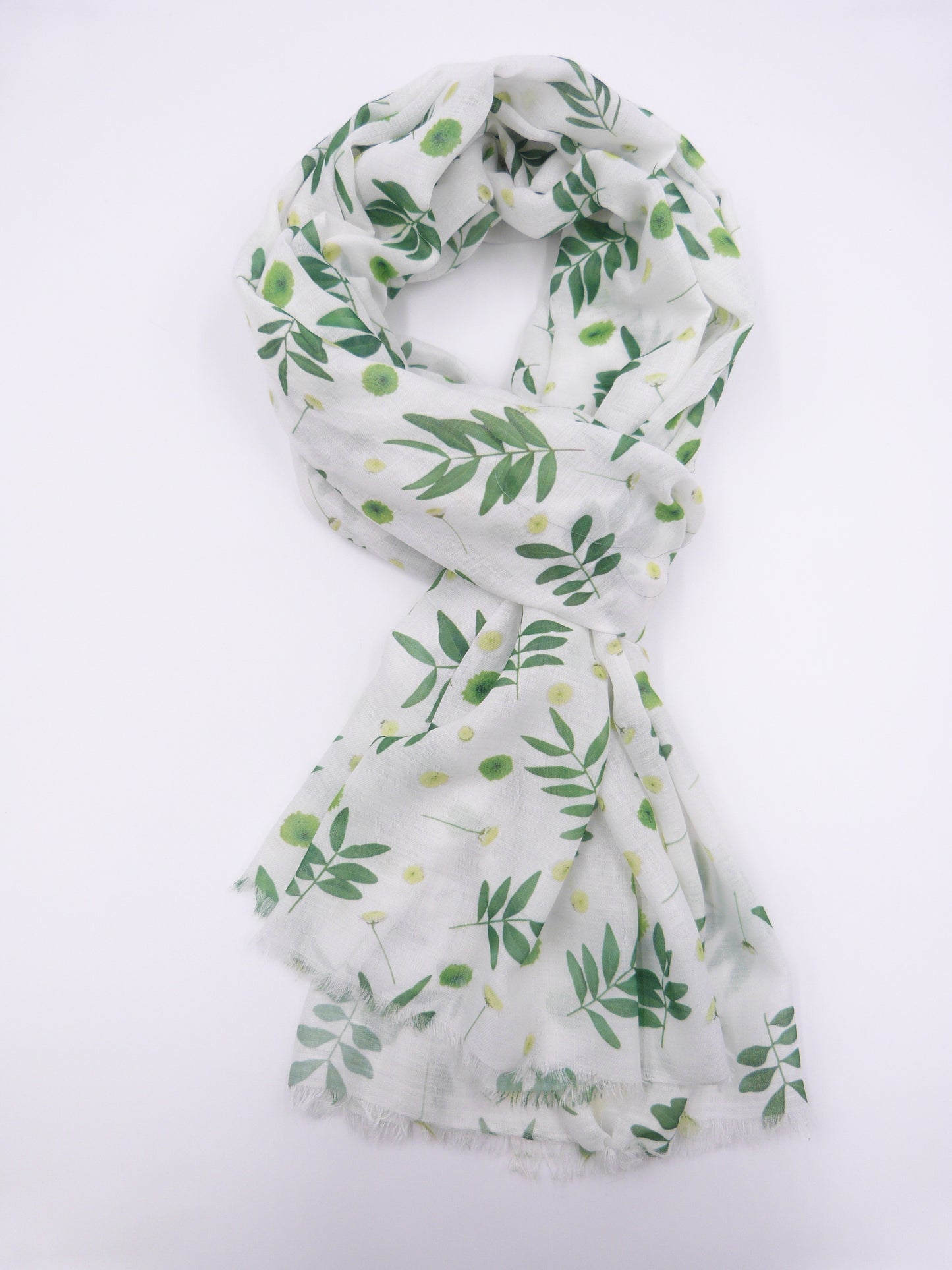 Mountain Ash Leaf Print Scarf