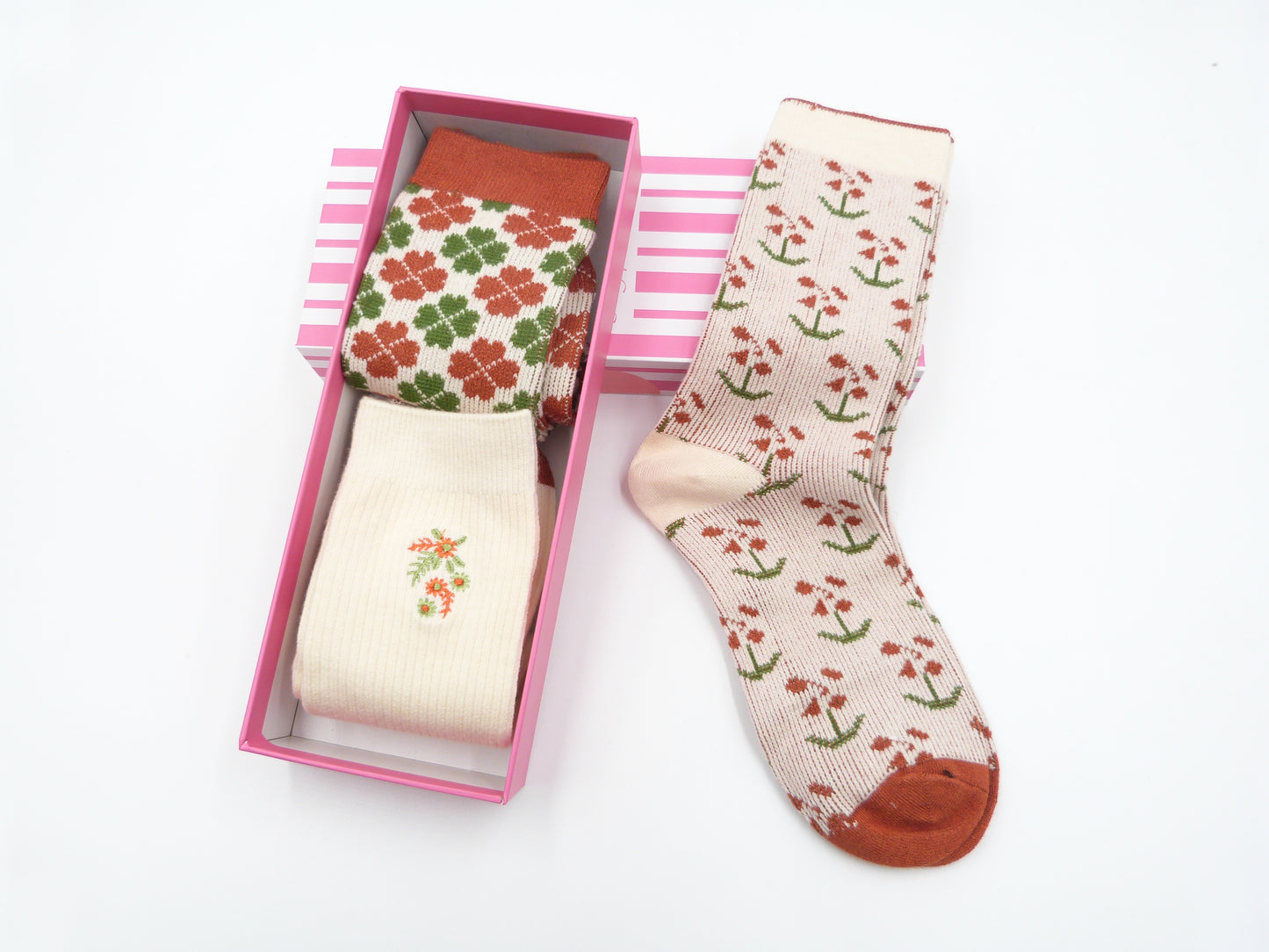 Flower Socks For Ladies