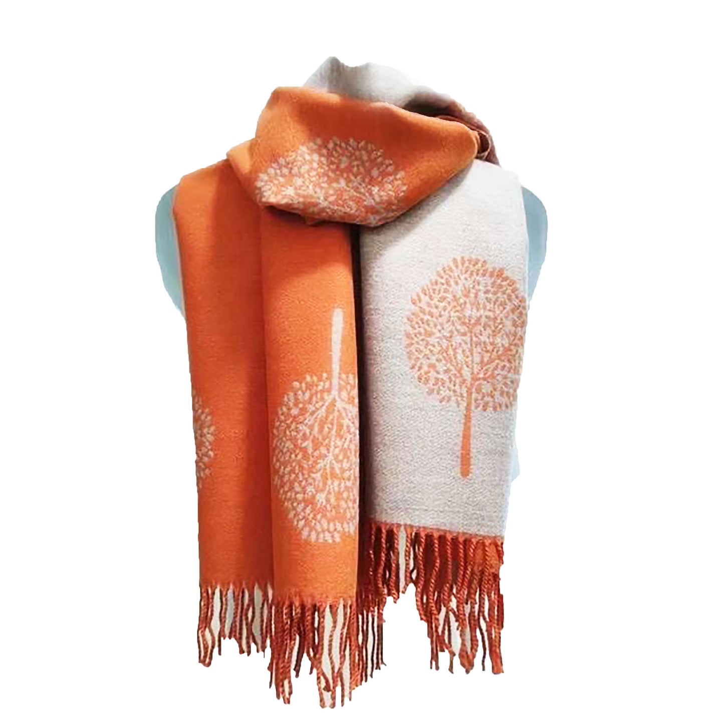 Tree of life Cashmere Feel Winter Wrap
