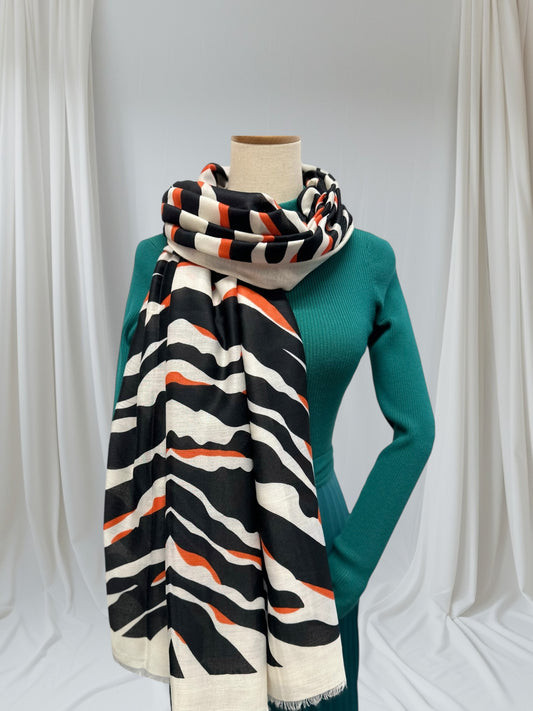 Zebra Print Scarf