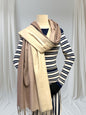 Two Tone Gradual Fade Cashmere Feel Pashmina