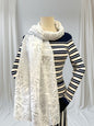 Glitter Foil Heart Print Scarf