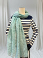 Glitter Foil Heart Print Scarf