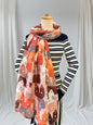 Cute Cat Print Scarf