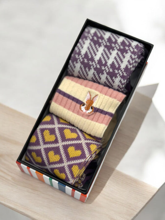 3 Pairs Of  Seamless Socks In A Gift Box