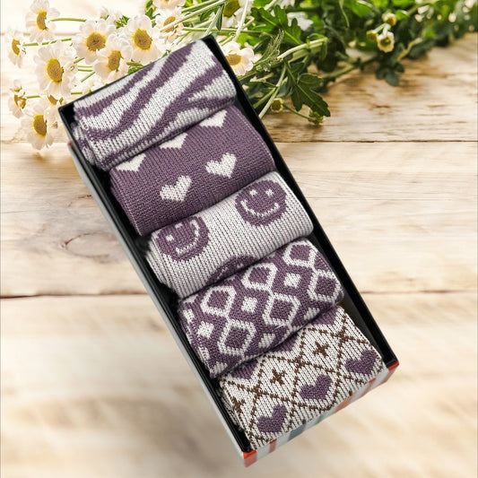 5 Pairs Of  Seamless Socks In A Gift Box