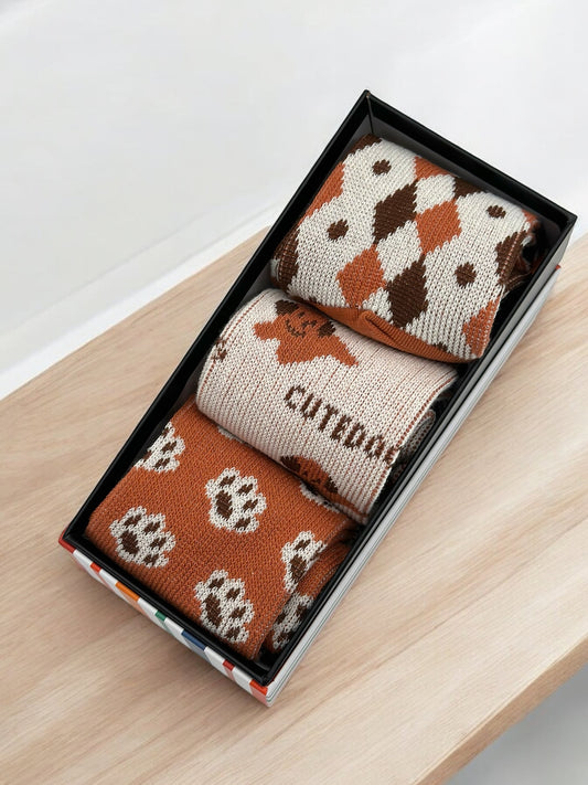 3 Pairs Of  Seamless Socks In A Gift Box