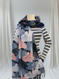 Double Sided Ginkgo Print Pashmina