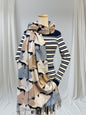 Double Sided Ginkgo Print Pashmina