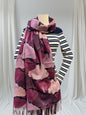 Double Sided Ginkgo Print Pashmina