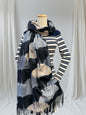 Double Sided Ginkgo Print Pashmina