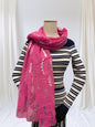 Glitter Wheat Print Scarf