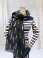 Glitter Wheat Print Scarf