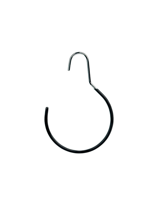 Black Non-Slip Metal Scarf Hangers - 14cm