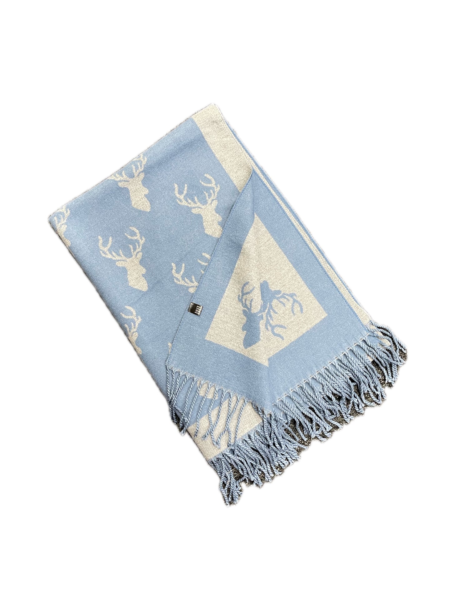 Stag Print Winter Wrap Blanket Scarf