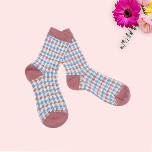 Dog Tooth  Pattern  Socks