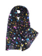 Rainbow Glitter Hearts Scarf
