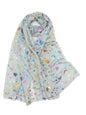 Rainbow Glitter Hearts Scarf