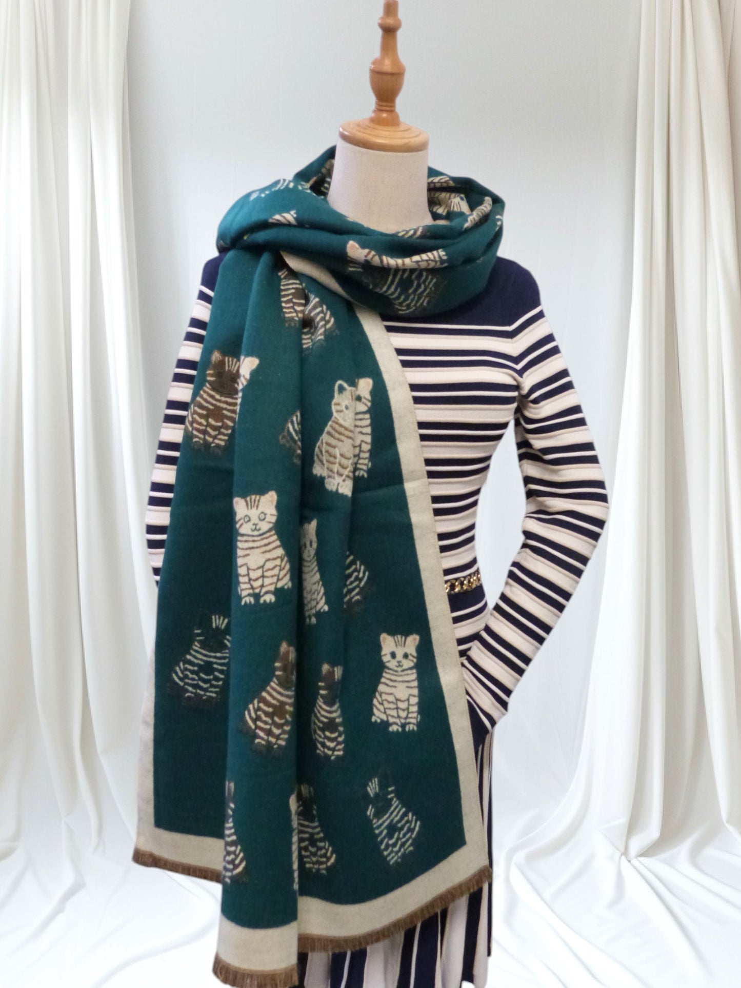 Tabby Cat  Warm Winter Wrap