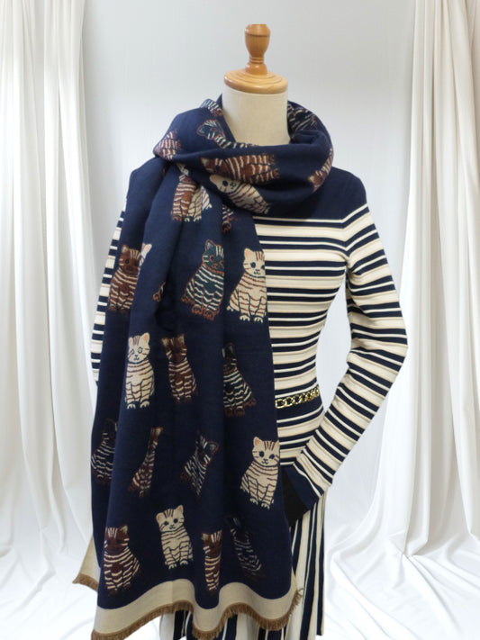 Tabby Cat  Warm Winter Wrap