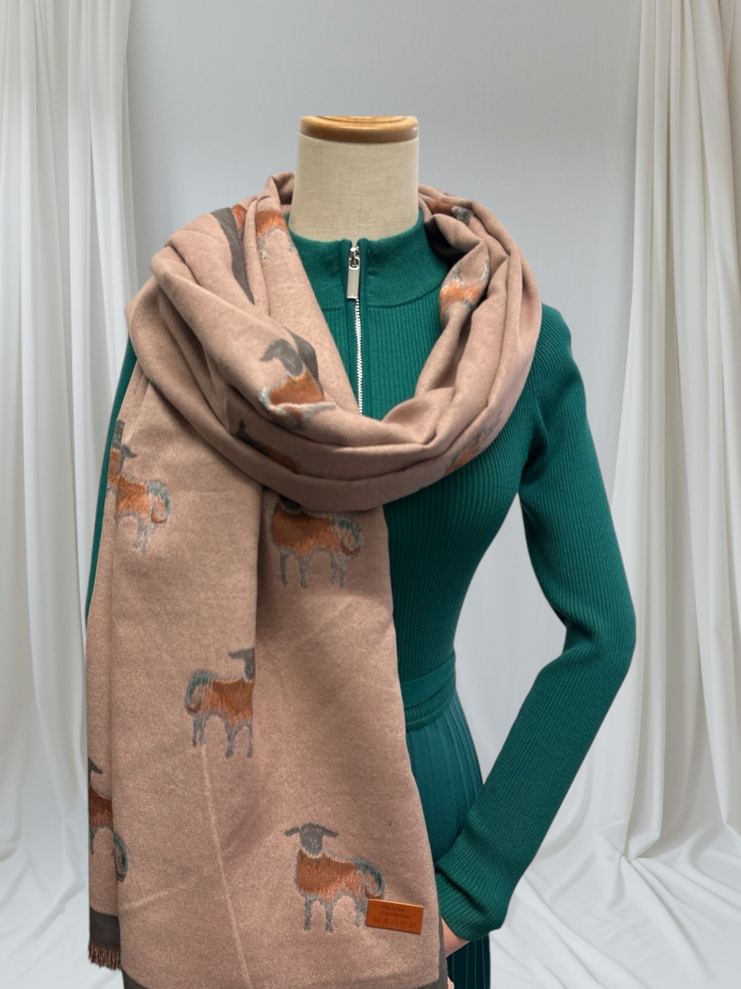 Cheerful Sheep Warm Winter Wrap