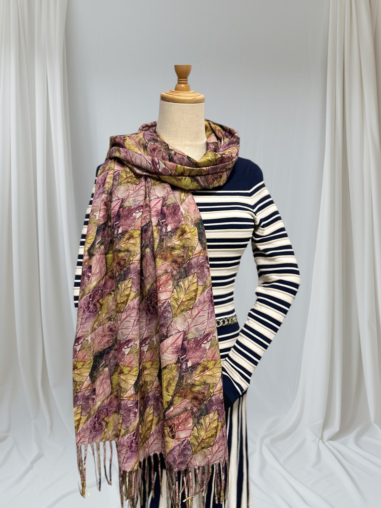 Autumn Leaf  Cashmere Feel Scarf