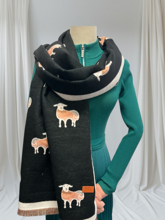 Cheerful Sheep Warm Winter Wrap