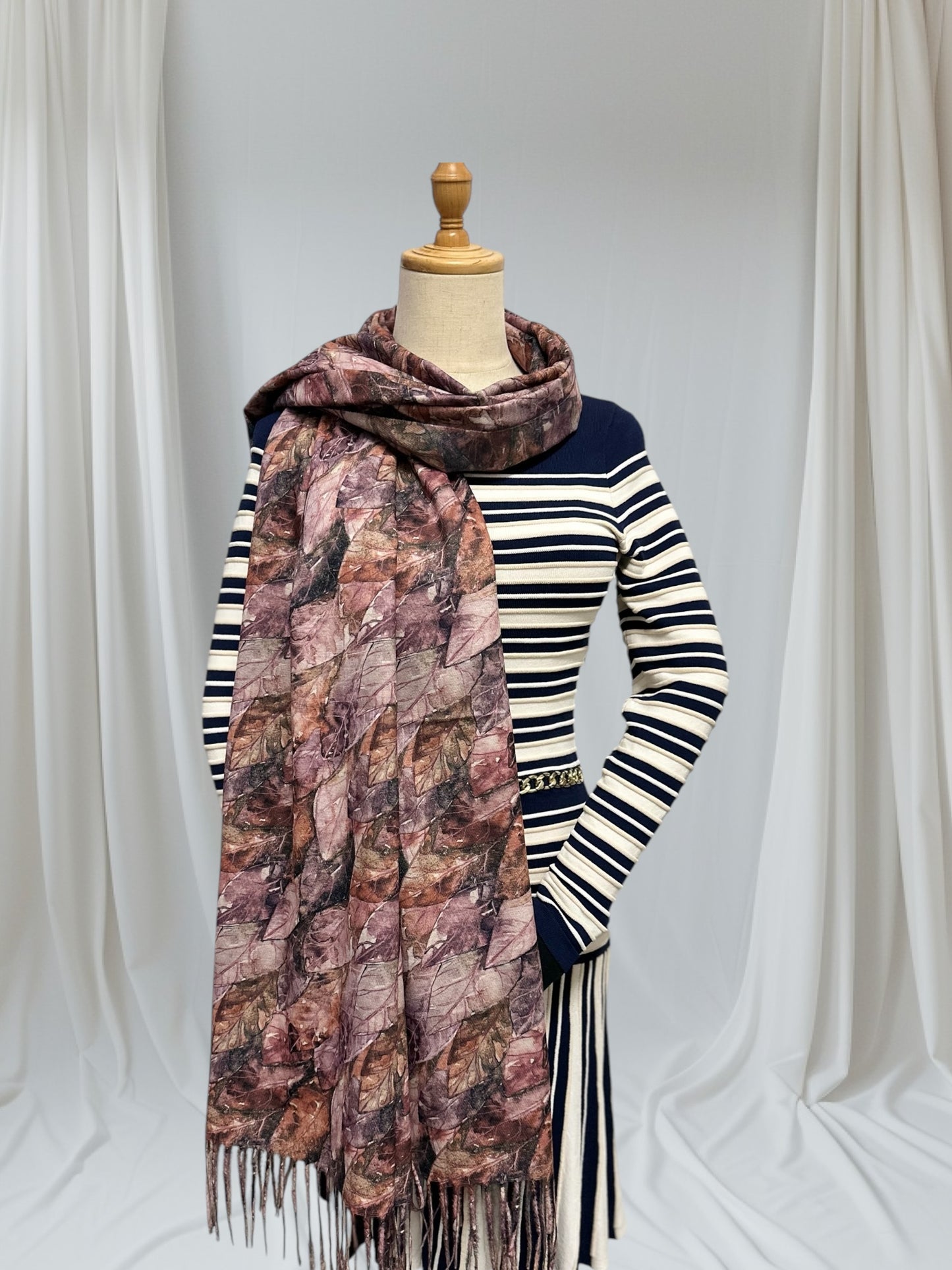 Autumn Leaf  Cashmere Feel Scarf