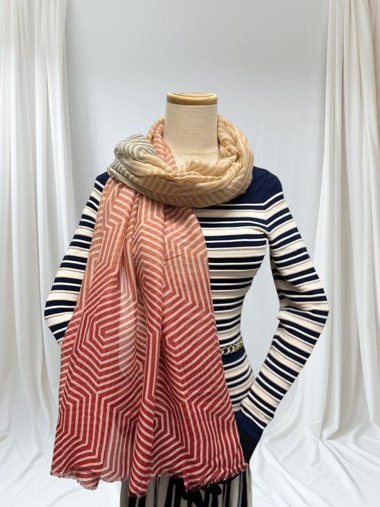 hexagonal lines Scarf