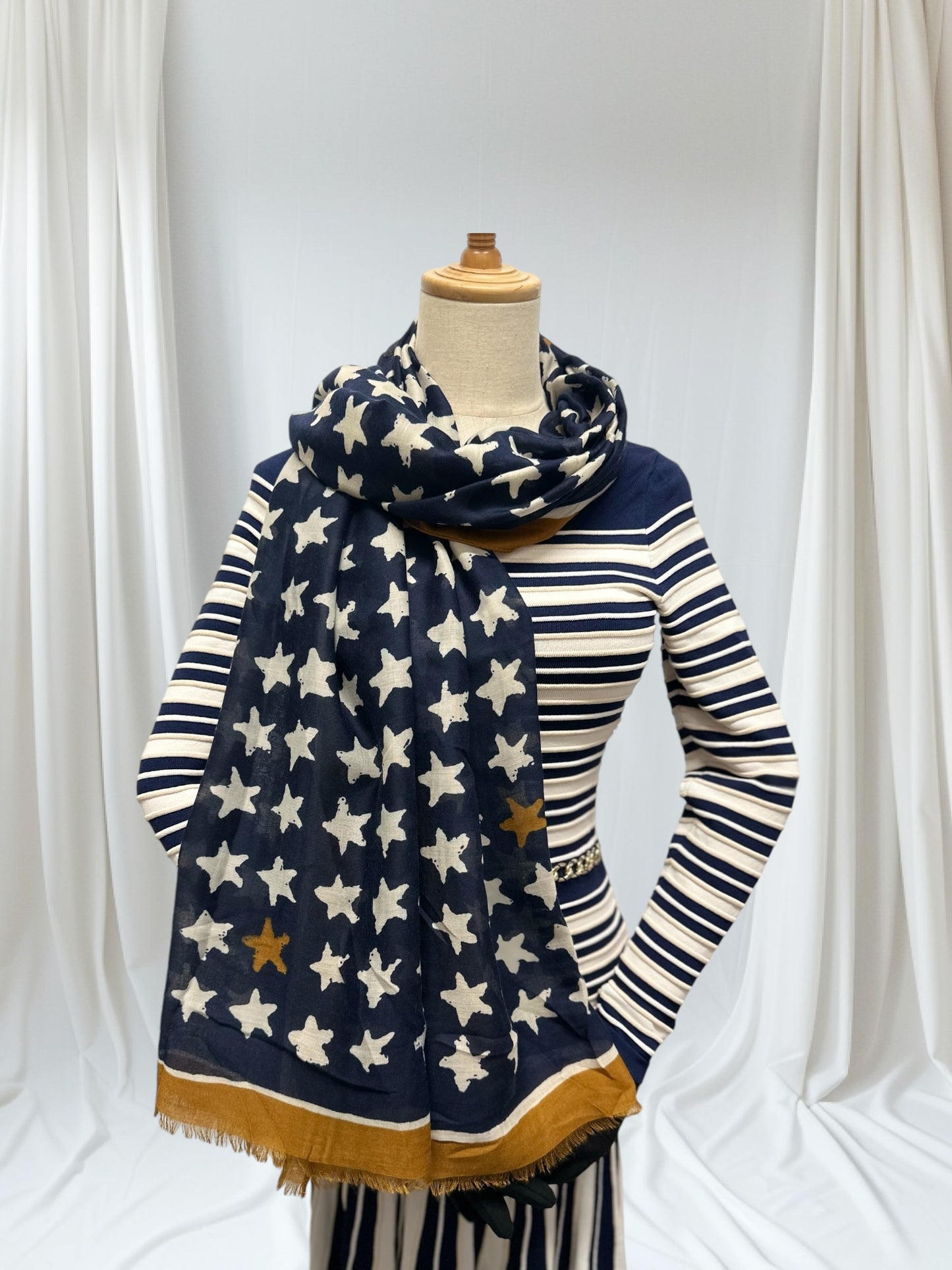 Star Print Scarf