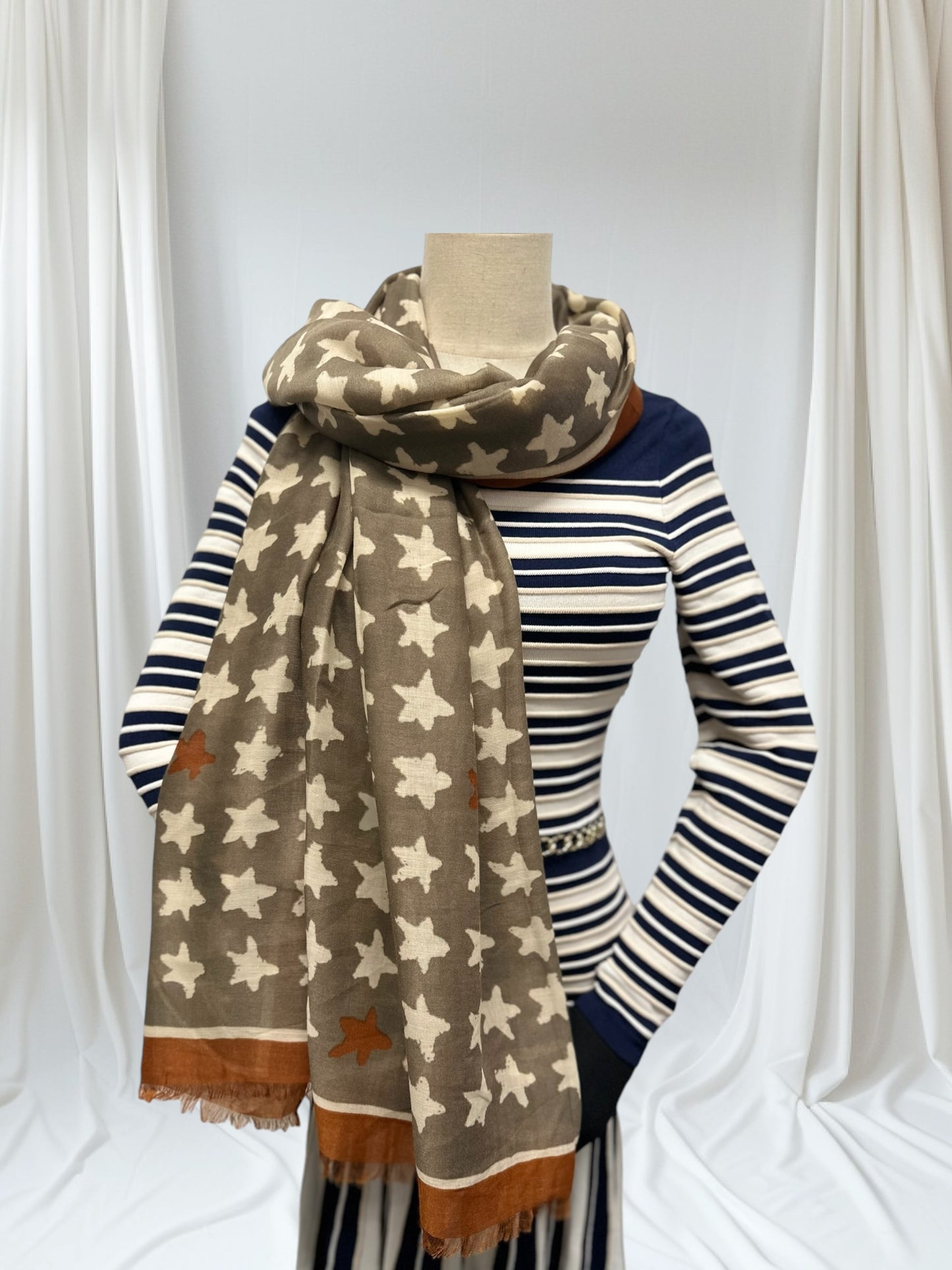 Star Print Scarf