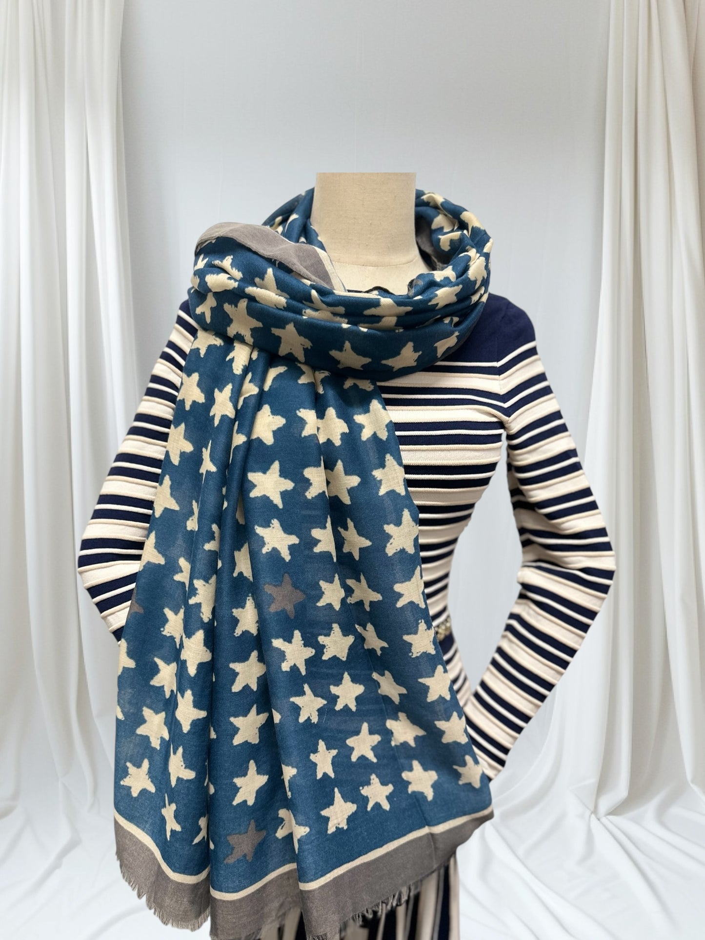 Star Print Scarf