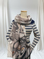 Marble Print Large High Quality Scarf