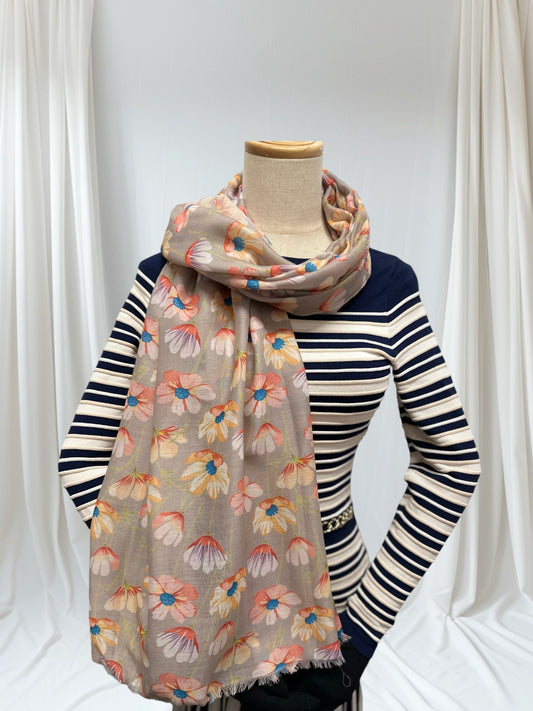 Daisy Print Scarf