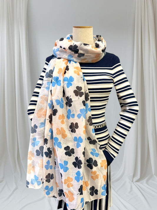 Flower Tree Leaves Leaf Print Scarf