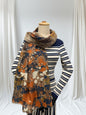 Graffiti Splash Dots Print Scarf