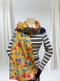 Poppy Flower Print Scarf