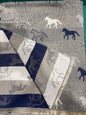 Horses  Printed Cashmere Feel Winter Wrap