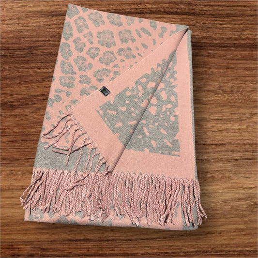 Leopard Winter Wrap Scarf