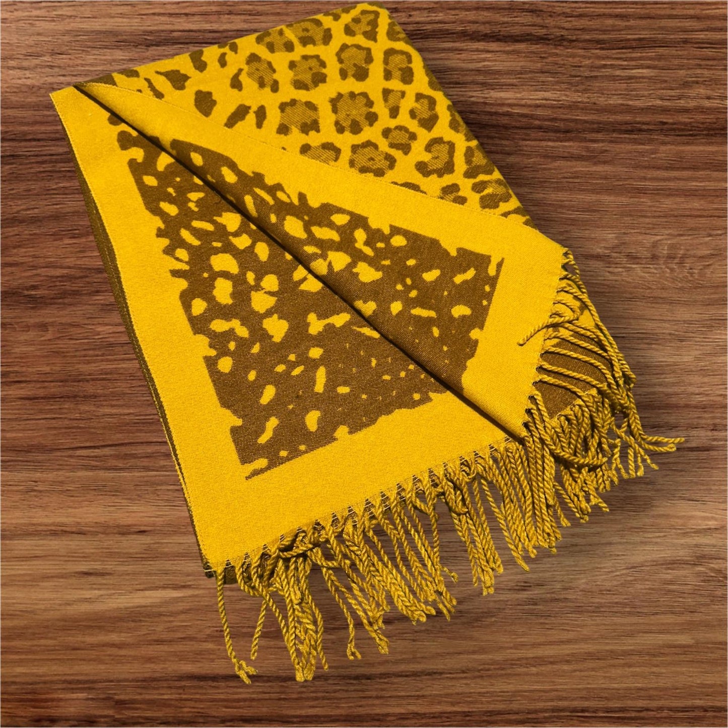 Leopard Winter Wrap Scarf