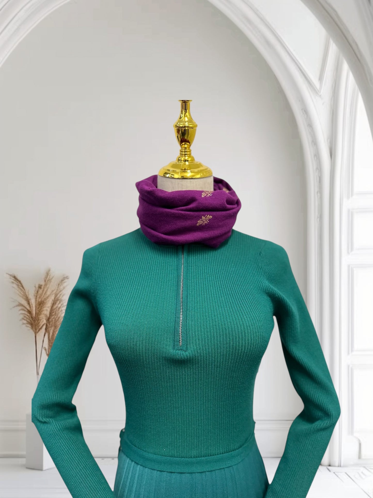 Glitter bee Print Snood