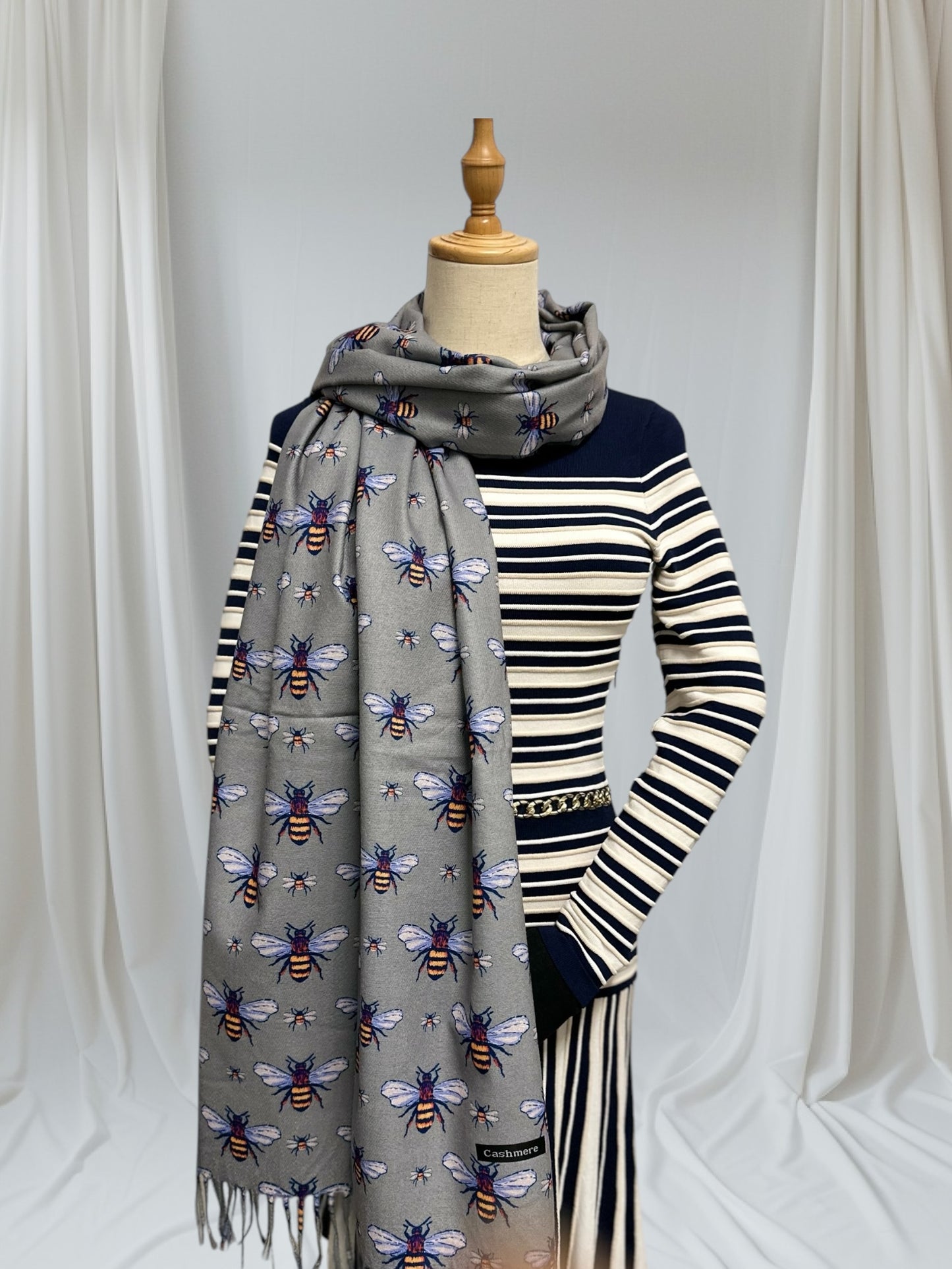 Bee  Cashmere Feel Pashmina