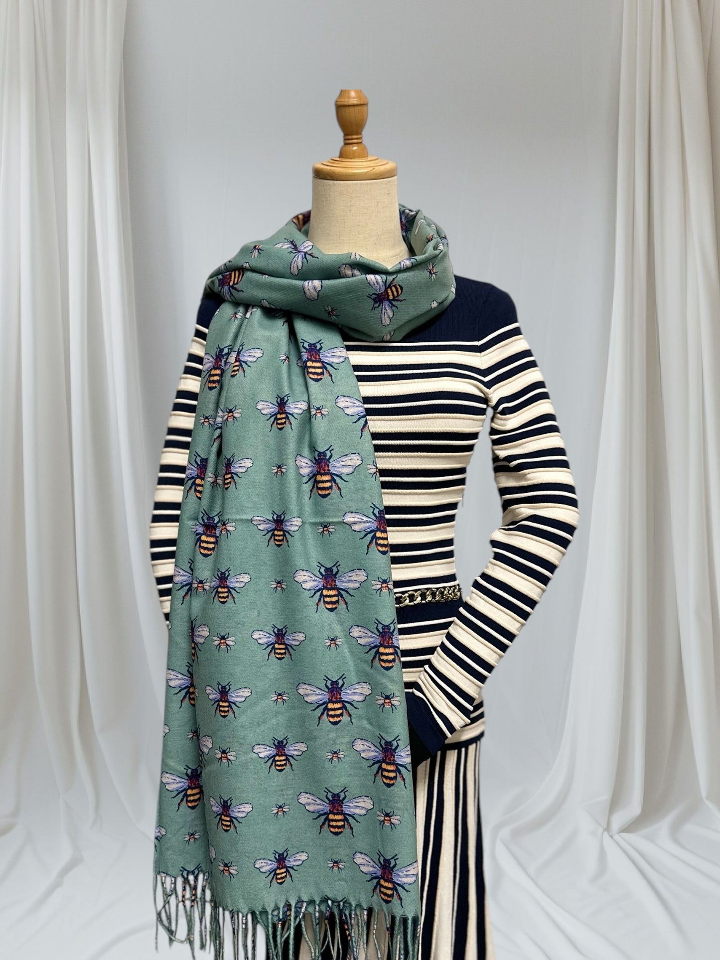 Bee  Cashmere Feel Pashmina