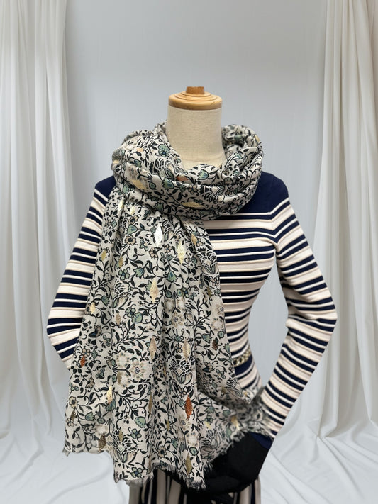 Bluebell Flower Print Scarf