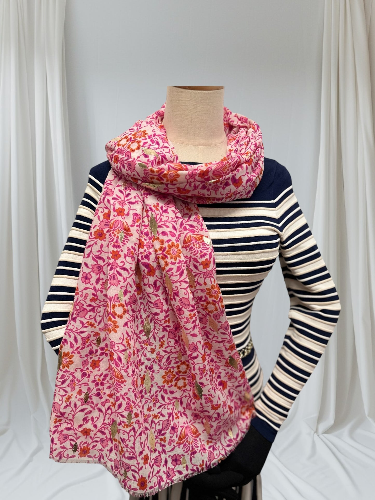 Bluebell Flower Print Scarf
