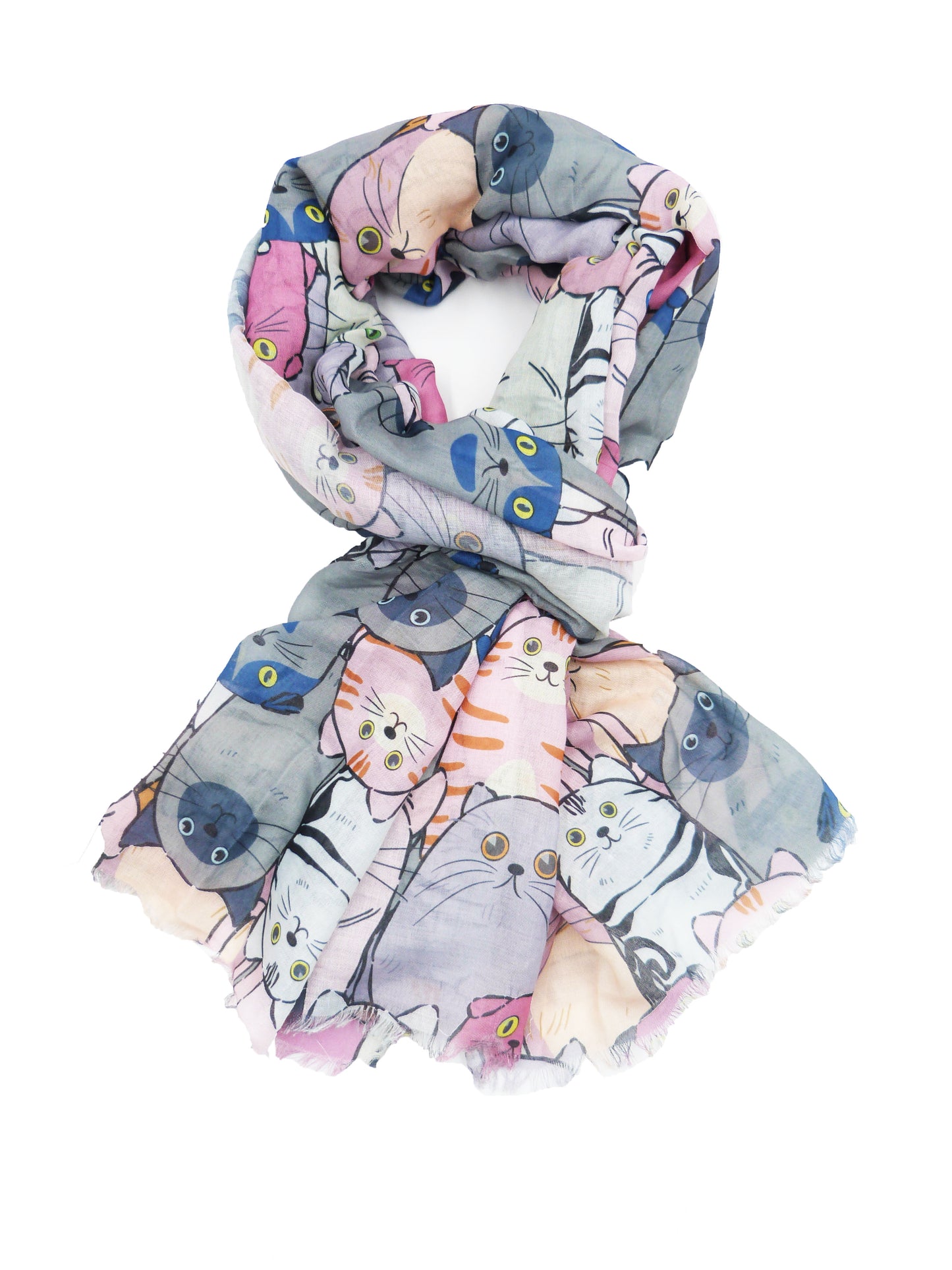 Funky Cats Printed Scarf