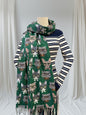 Cute Cat Print Wrap Pashmina Cashmere Feel Scarf